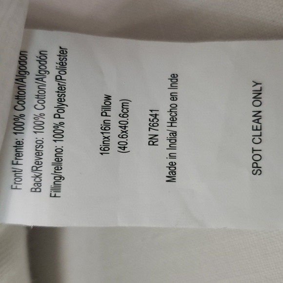 Blue and White Throw Pillow - Picture 4 of 5